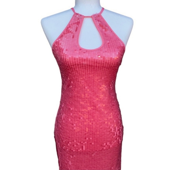 Urban Outfitters NWT Harley Sequin Halter Maxi Dress - Picture 5 of 7